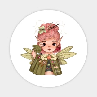 Nerd Fairy Girl Magnet